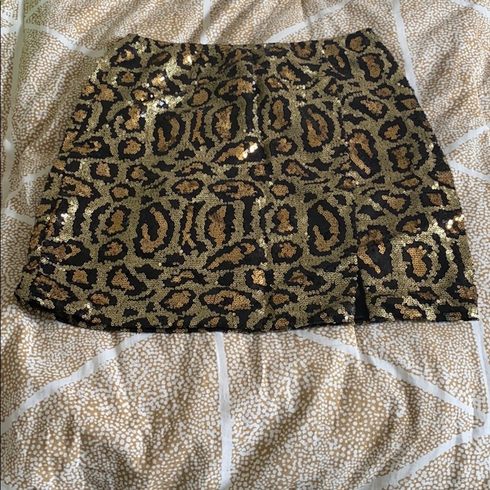 Mini Leopard Skirt